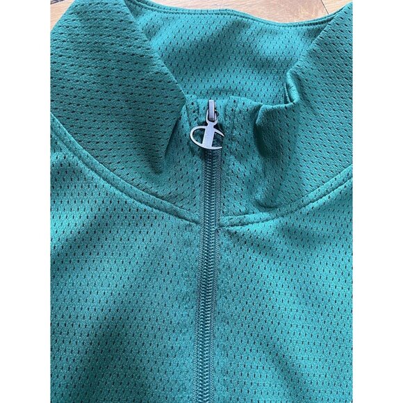 Champion Jacket Mens Medium Game Day Attack Logo Mesh Full Zip Track Kelly Green - Picture 6 of 6